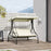 185L*125D*173H cm Swing Chair-Beige/Black