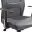 Mesh Office Chair High Back Desk Chair Height Adjustable Swivel Chair for Home with Headrest, Grey