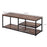 TV stand Industrial Style TV Cabinet With Storages 2 Shelves Metal Frame For living Room