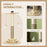 56cm Cat Tree, Kitty Activity Centre w/ Turntable Interactive Toy Ball, Cat Tower w/ Jute and Sisal Scratching Post - Natural Finish