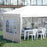 3 x 6m Pop Up Gazebo, Height Adjustable Marquee Party Tent with Sidewalls and Storage Bag, White