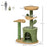 Cactus Cat Tree 83cm Cat Climbing Tower Kitten Activity Centre w/ Cat House, Bed, Sisal Scratching Post, Hanging Toy Ball - Green