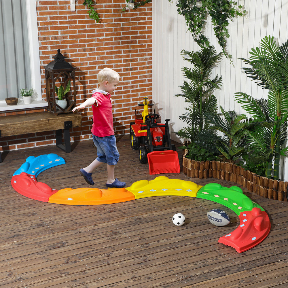 Kids Balance Beam - 6 Piece Stepping Stones Obstacle Course