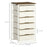 Chest of Drawers, 6-Drawer Storage Organiser Unit with Steel Frame for Bedroom, Living Room, White