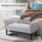 Stylish Ottoman Bed End Bench - Grey