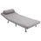 Single Sofa Bed Futon Chair Sleeper, Foldable Portable Lounge Couch, Living Room Furniture Grey