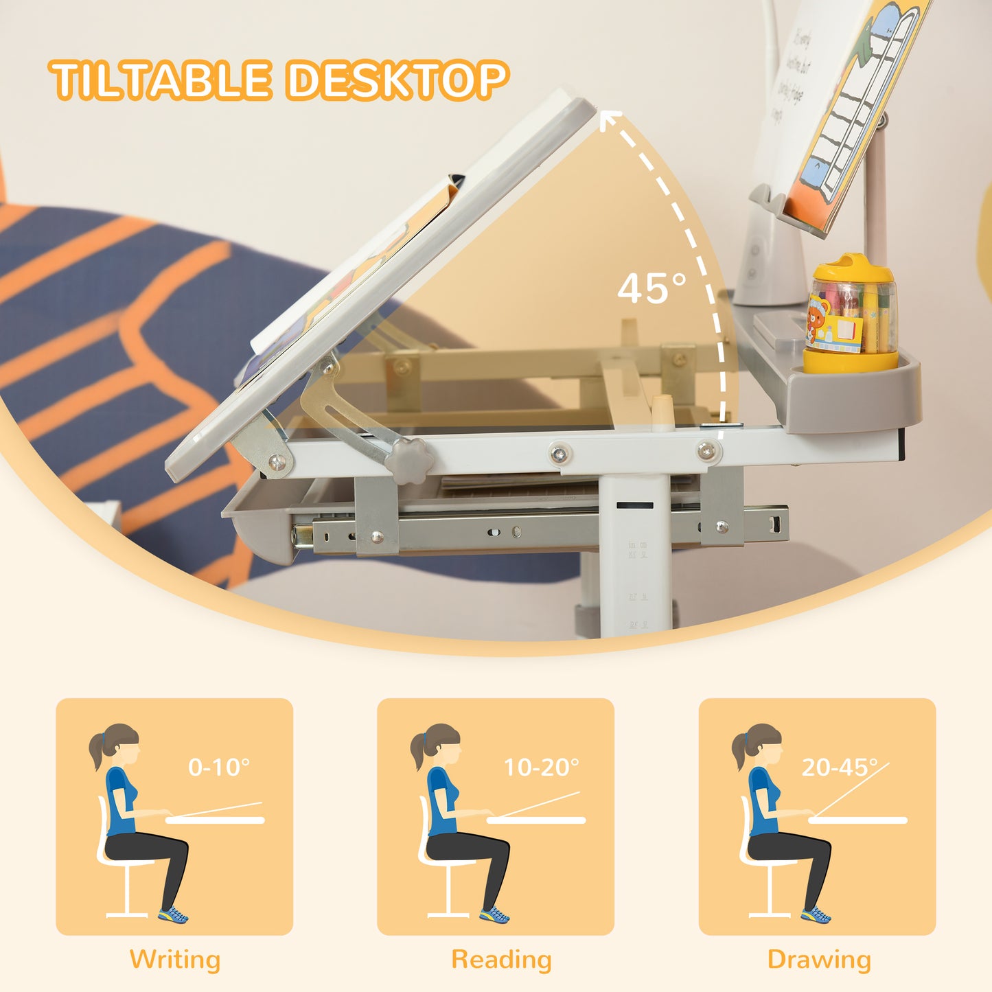 Children''s Study Table And Chair Set