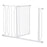 Dog Gate Wide Stair Gate w/ Door Pressure Fit Pets Barrier for Doorway, Hallway, 76H x 75-115W cm - White