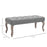 Tufted Upholstered Accent Bench Window Seat Bed End Stool Fabric Ottoman for Living Room, Bedroom, Hallway