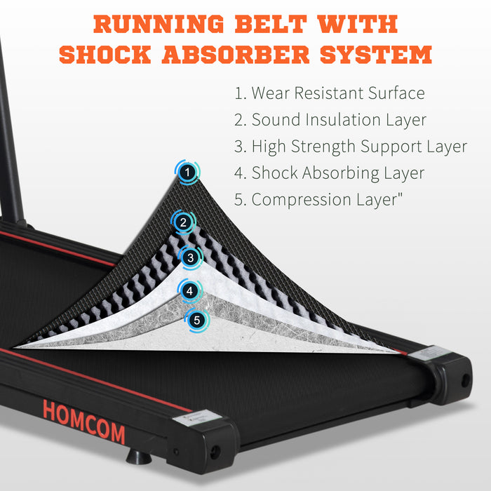 OUT OF STOCK - Foldable Walking Treadmill Aerobic Exercise Machine w/ LED Display, for Home, Office, Fitness Studio, Training Room