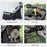 Folding Pet Stroller 3 Wheel Dog Jogger Travel Carrier Adjustable Canopy Storage Brake Mesh Window for Small Miniature Dog Cat Grey