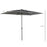 3 x 2m Garden Parasol Patio Sun Umbrella Canopy Rectangular Sun Shade Aluminium Crank Tilt Mechanism, Dark Grey