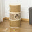 Cat Scratching Barrel Kitten Tree Tower for Indoor Cats Pet Furniture Climbing Frame Covered with Sisal and Seaweed Rope Cozy Platform Soft Plush