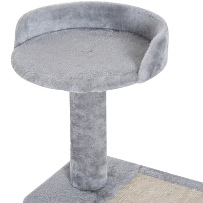 100 cm Cat Tree for Indoor Cats Kitten Scratch Scratching Post Climbing Tower Activity Center Grey