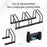 Bike Stand Parking Rack Floor or Wall Mount Bicycle Cycle Storage Locking Stand 76L x 33W x 27H (3 Racks, Black)