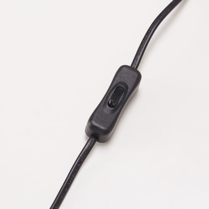 HOMCOM Nautical Table Lamp with Rope Base for E27 LED Halogen Bulb, Desk Fabric Light, Bedroom, Living room, Study