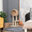 Cat Tree for Indoor Cats 100cm Kitten Climbing Tower Activity Center with Sisal Scratching Post Condo Perch Hanging Balls Teasing Rope Toy Cushion