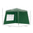 Outsunny Pop Up Gazebo with 2 Sides, Slant Legs and Carry Bag, Height Adjustable UV50+ Party Tent Event Shelter for Garden, Patio, 2.4 x 2.4m Top / 2.9 x 2.9m Base, Green