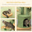 Cactus Cat Tree 83cm Cat Climbing Tower Kitten Activity Centre w/ Cat House, Bed, Sisal Scratching Post, Hanging Toy Ball - Green