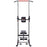 Multifunction Power Tower Home Workout Dip Station w/ Sit-up Bench Push-up Bars and Tension Ropes Fitness Equipment Office Gym Training