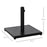 Outsunny √¢¬â¬à√É¬≠√Ç¬¨√¢¬à¬Ç35/38/48MM 18KG Steel Square Parasol Stand Base w/ Adjustable Knob Umbrella Stand Garden Patio Outdoor Home, Black