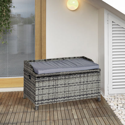 Rattan Storage Bench