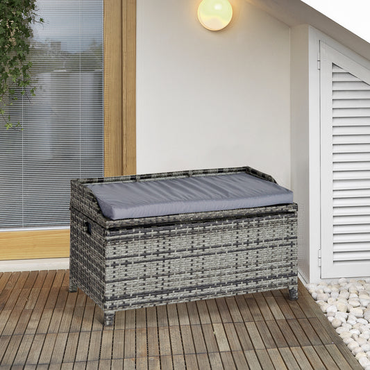 Rattan Storage Bench
