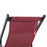 Set of 2 Folding Garden Beach Deck Chairs Deckchairs Seaside Folding Garden Patio Lounger, Red