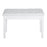 HOMCOM Faux Leather Piano Stool Makeup Stool Bench Dressing Table Seat with Storage 76x36x50cm, White