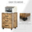 Rolling File Cabinet with 3 Drawers, Under Desk Mobile Filing Organizer Home Office Bedroom Furniture