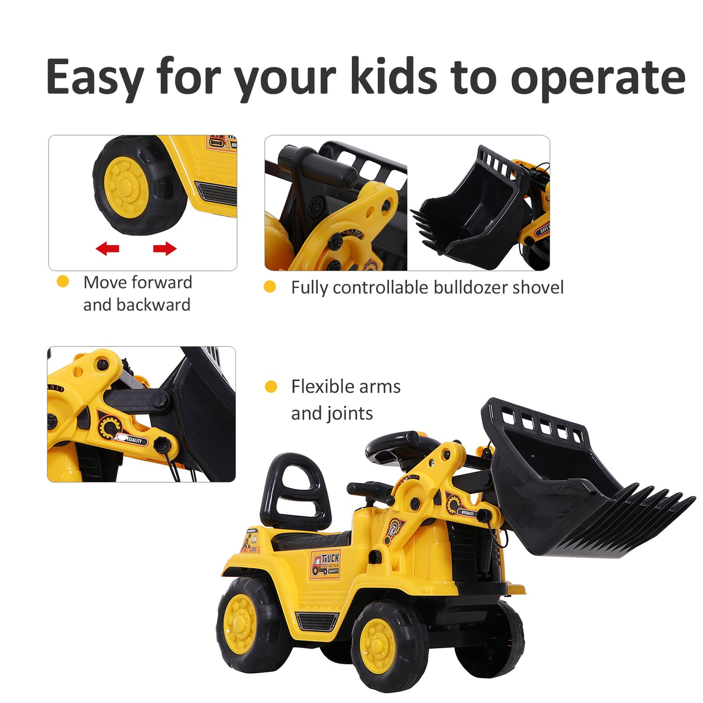 Kids Ride-on Construction Car