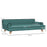 Dog Sofa with Legs Water-resistant Fabric, Pet Chair Bed for Large, Medium Dogs, Green, 100 x 62 x 32 cm