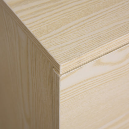 2-Drawer Locking Office Filing Cabinet w/ 5 Wheels Rolling Storage Hanging Legal Letter Files Cupboard Home Organisation Oak