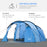 3 Person 2 Room Tent With Living Area
