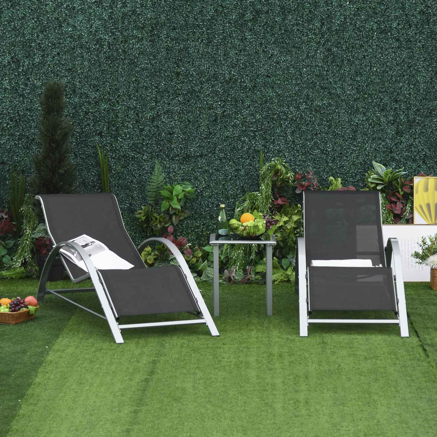 Outdoor Lounge Chair Set