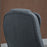 Ergonomic Swivel Chair Comfortable Desk Chair with Armrests Adjustable Height Reclining and Tilt Function Dark Grey