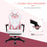 Ergonomic Racing Gaming Chair Office Desk Chair Adjustable Height Recliner with Wheels, Headrest, Lumbar Support, Retractable Footrest, Pink