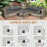 8 pcs Rattan Garden Furniture Patio Sofa and Table Set with Cushions 6 Seater Corner Outdoor Wicker Seat with Storage, Mixed Brown