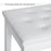 HOMCOM Faux Leather Piano Stool Makeup Stool Bench Dressing Table Seat with Storage 76x36x50cm, White