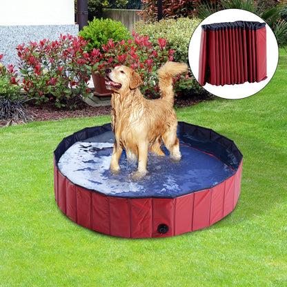 Φ140 x 30H cm Pet Swimming Pool-Red