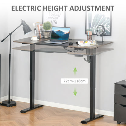 Height Adjustable Electric Standing Desk with 4 Automatic Memory Preset - 140cm x 70cm