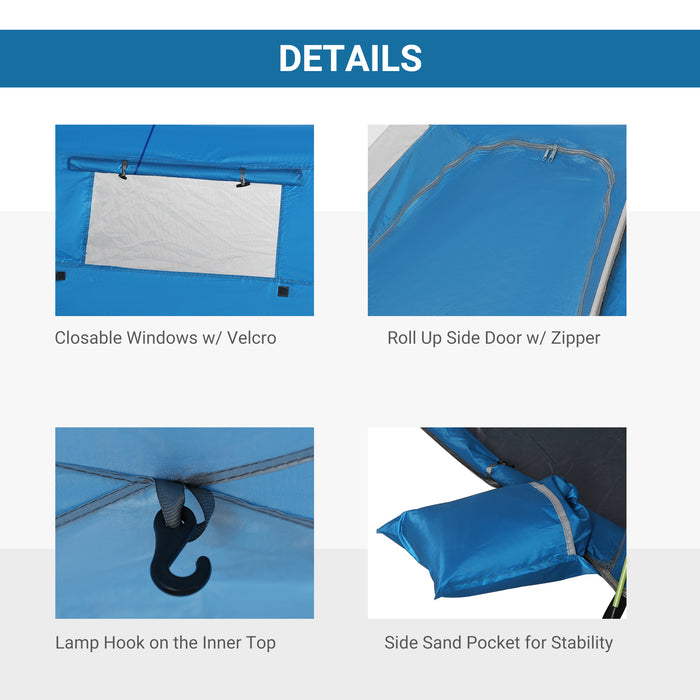 Pop-up Beach Tent Sun Shade Shelter for 1-2 Person UV Protection Waterproof with Ventilating Mesh Windows Carrying Bag