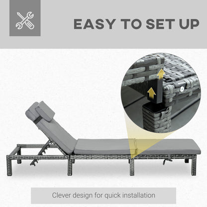 Rattan Single Lounge