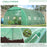 6 x 3 m Large Walk-In Greenhouse Garden Polytunnel Greenhouse with Steel Frame, Zippered Door and Roll Up Windows, Green