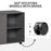 Freestanding Printer Stand Unit with Wheels 3 Drawers & 2 Open Shelves