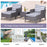 2 Seater PE Rattan Garden Furniture Set, 2 Armchairs 2 Stools Glass Top Table Cushions Wicker Weave Chairs Outdoor Seating