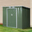 Outsunny 7 x 4ft Garden Metal Storage Shed w/ Foundation Double Door Ventilation Window Sloped Roof Outdoor Equipment Tool Storage 213 x 130 x 173 cm