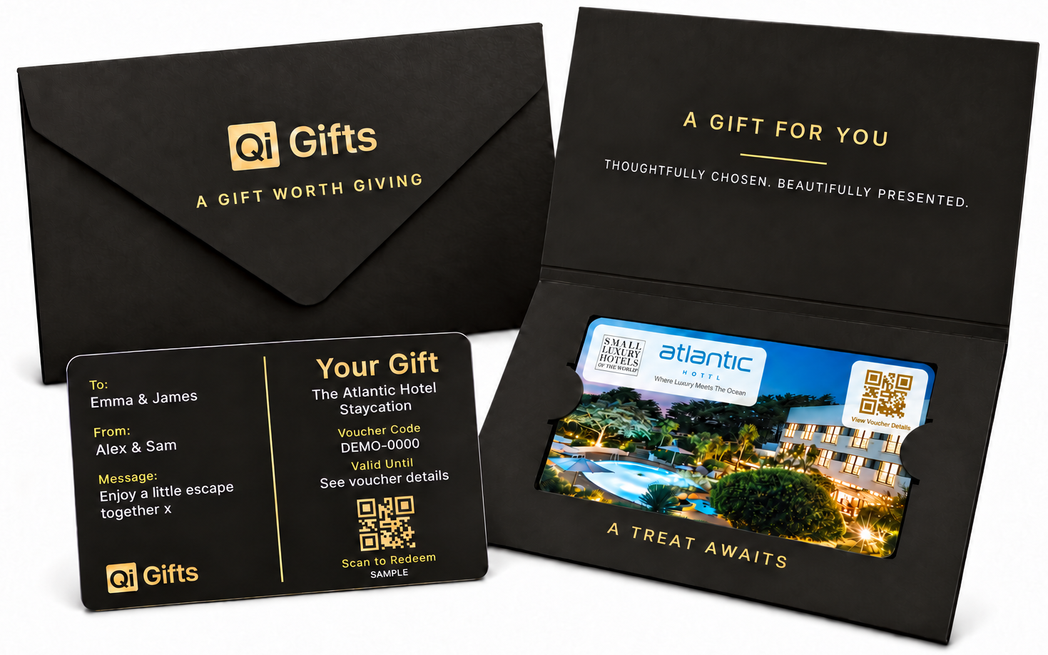 Premium physical gift card presentation